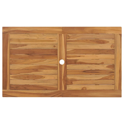 Tavolo Pieghevole da Giardino 120x70x75 cm in Massello di Teak | homemem39