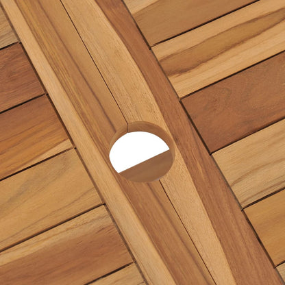 Tavolo Pieghevole da Giardino 120x70x75 cm in Massello di Teak | homemem39
