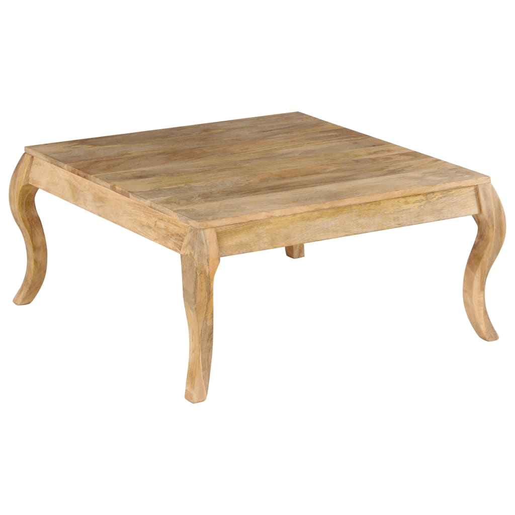 Tavolino da Salotto in Legno Massello di Mango 80x80x40cm | homemem39