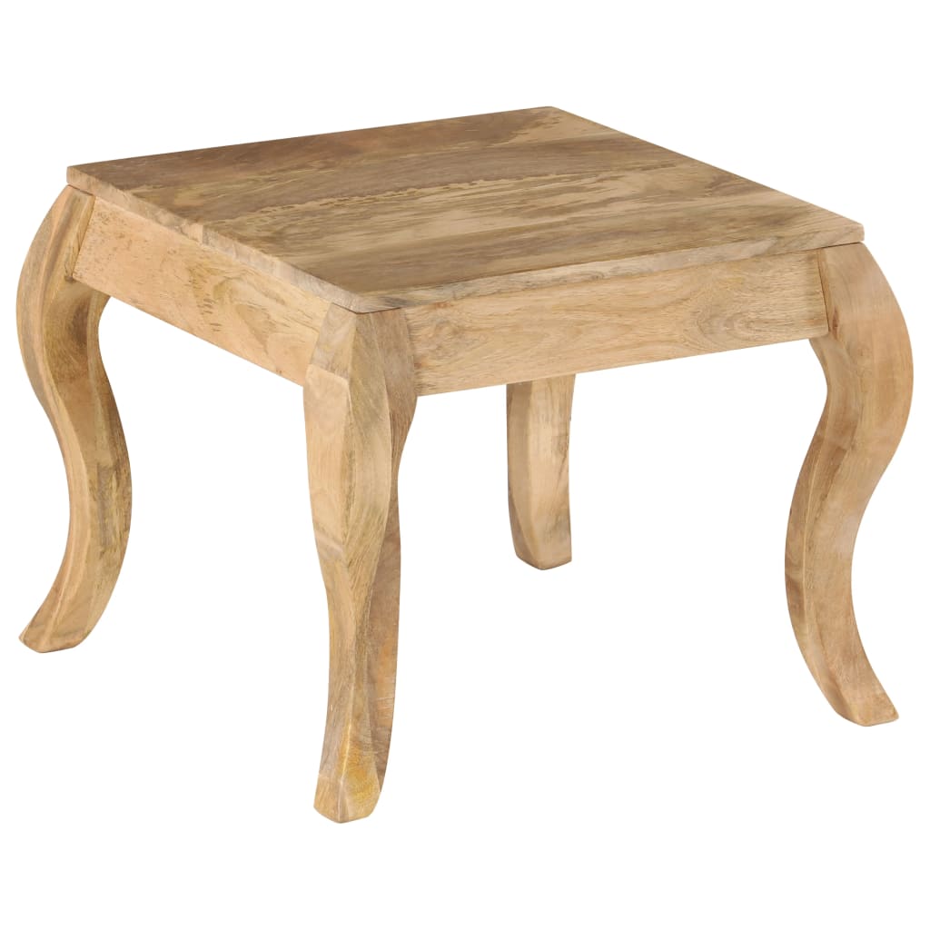 Tavolino da Salotto in Legno Massello di Mango 45x45x40cm - homemem39