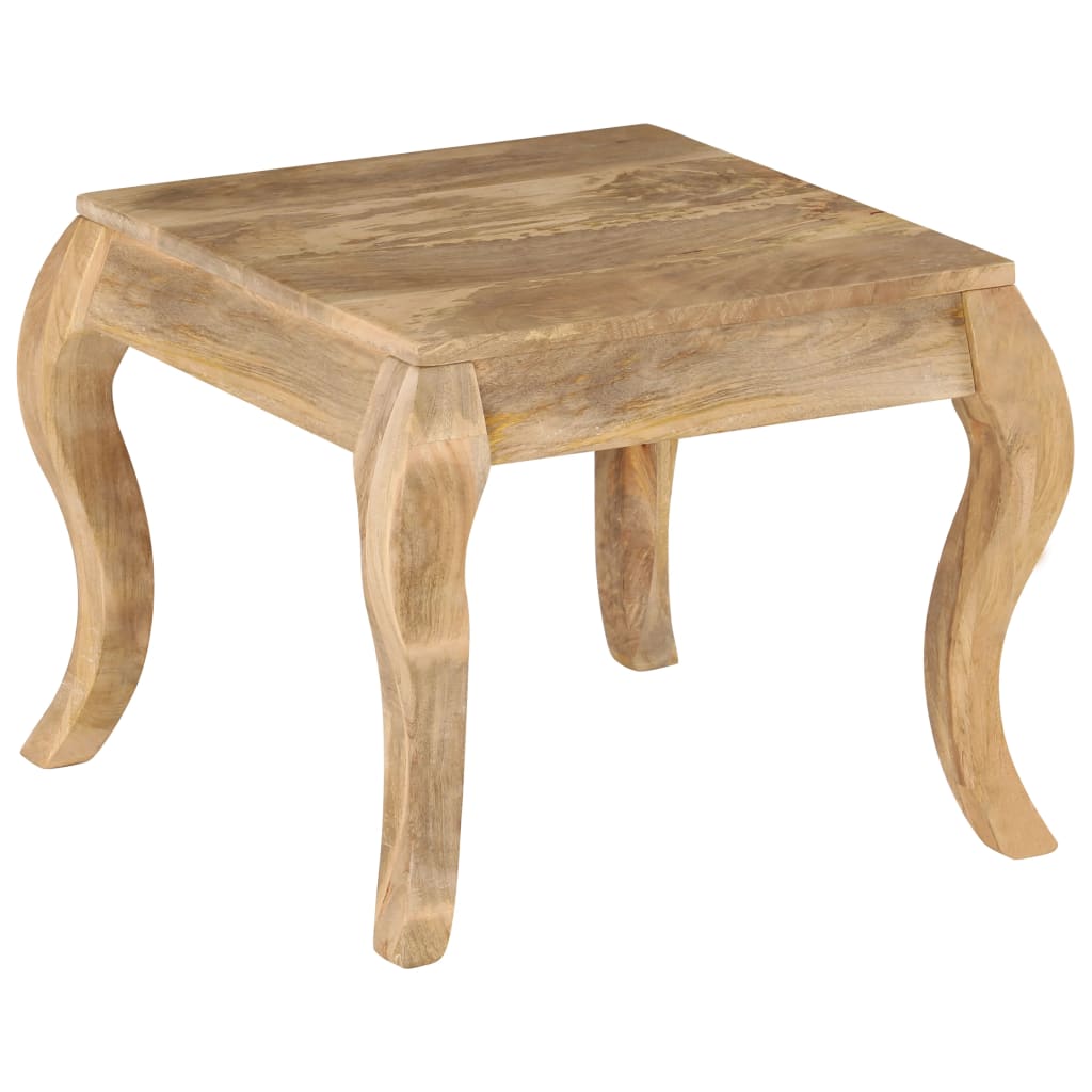 Tavolino da Salotto in Legno Massello di Mango 45x45x40cm - homemem39