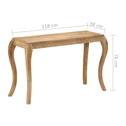 Tavolo Consolle in Legno Massello di Mango 118x38x76 cm | homemem39