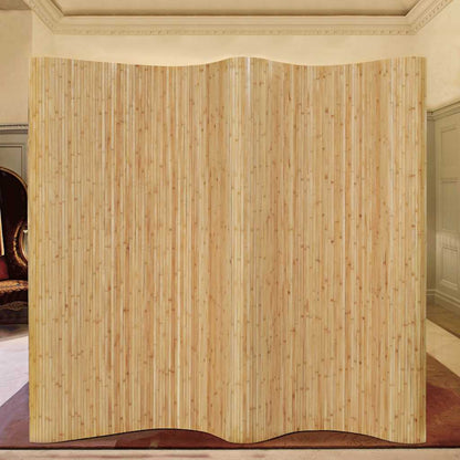 Pannello Divisore per la Stanza in Bambù Naturale 250x165 cm - homemem39