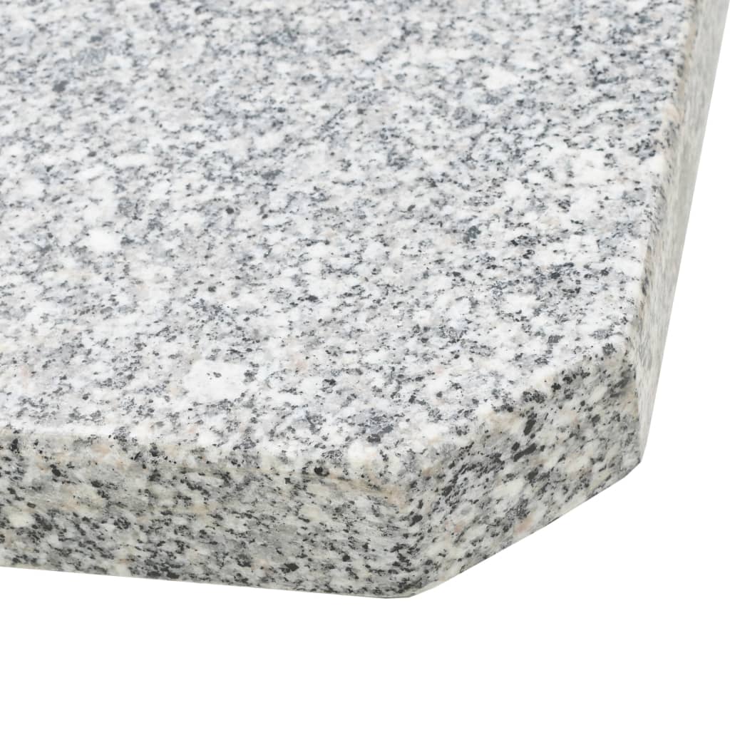 Piastra per Parasole in Granito Quadrata 25 kg Grigia