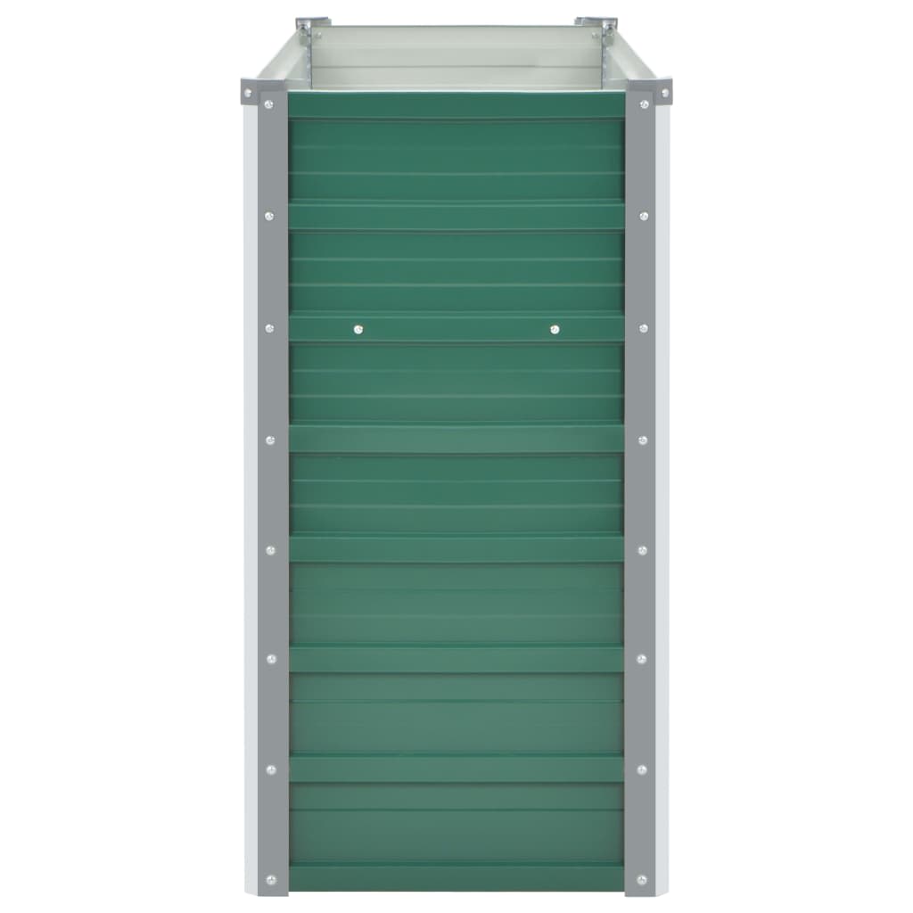 Letto Rialzato Giardino in Acciaio Zincato 160x40x77 cm Verde | homemem39