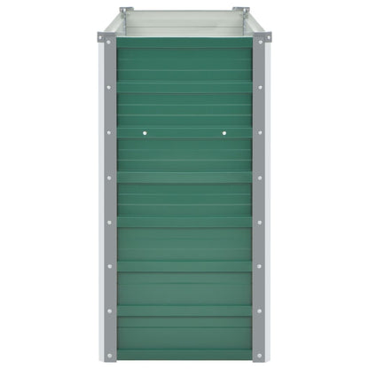 Letto Rialzato Giardino in Acciaio Zincato 160x40x77 cm Verde | homemem39