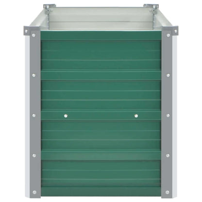 Letto Rialzato Giardino in Acciaio Zincato 160x40x45 cm Verde - homemem39