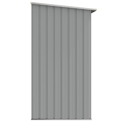 Capannone da Giardino in Acciaio Zincato 330x84x152cm Grigio