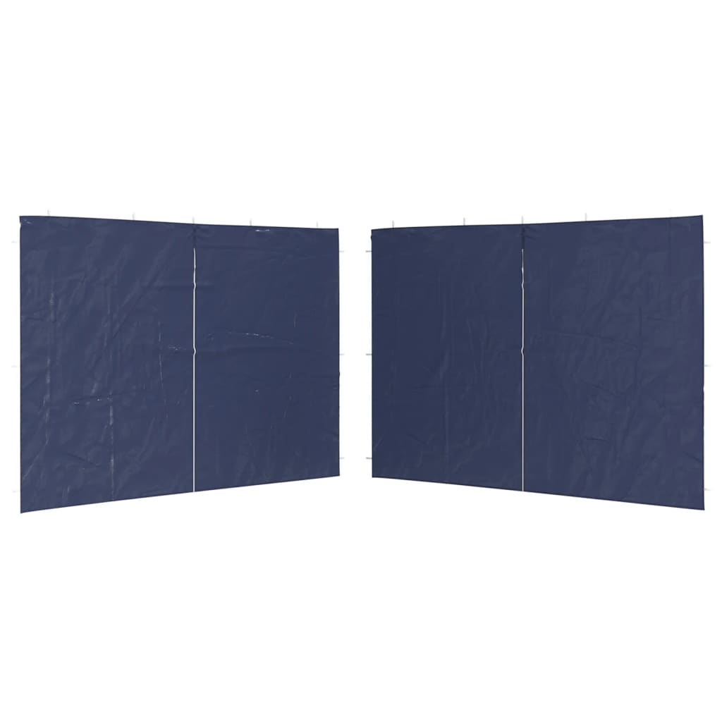 Parete per Tendostruttura in PE 2 pz con Cerniera Blu | homemem39