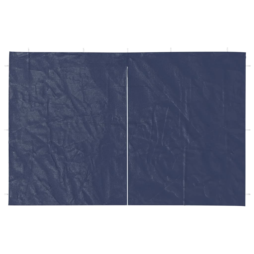 Parete per Tendostruttura in PE 2 pz con Cerniera Blu | homemem39