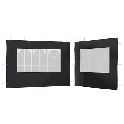 Parete per Tendostruttura in PE  2pz con Finestra Antracite