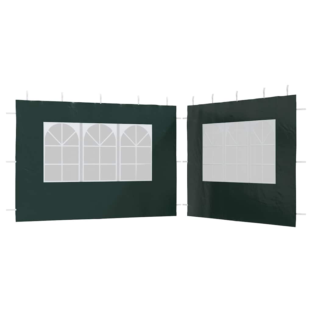 Parete per Tendostruttura in PE 2pz con Finestra Verde