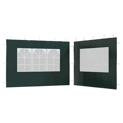 Parete per Tendostruttura in PE 2pz con Finestra Verde