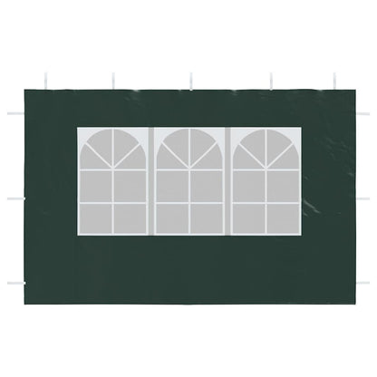 Parete per Tendostruttura in PE 2pz con Finestra Verde - homemem39