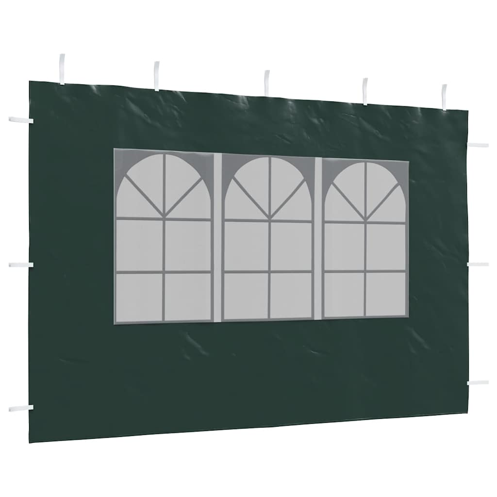 Parete per Tendostruttura in PE 2pz con Finestra Verde