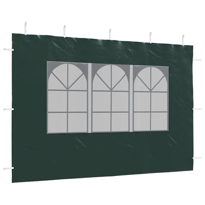 Parete per Tendostruttura in PE 2pz con Finestra Verde