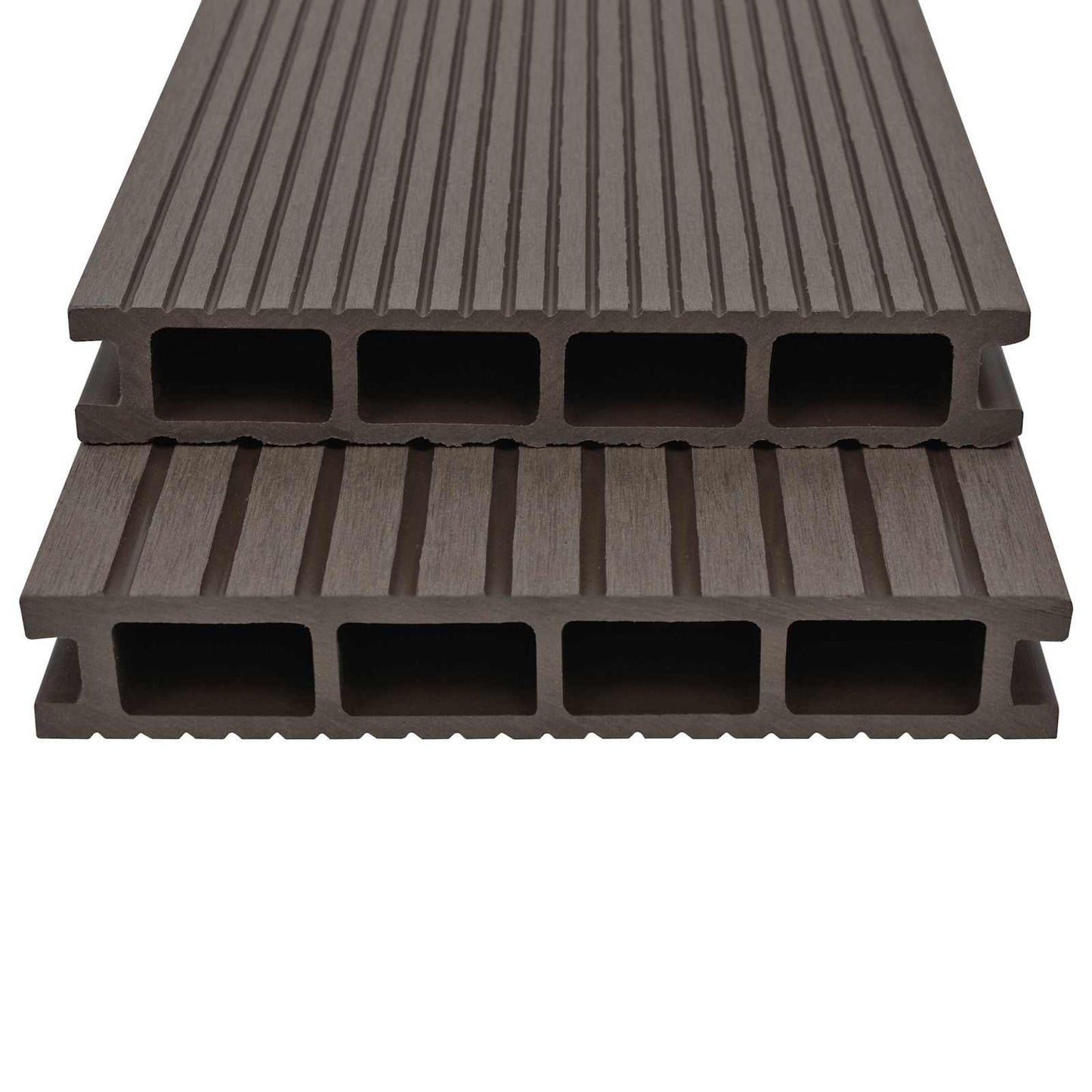 Pavimento da Deck 6 pcs Marrone Scuro WPC | homemem39