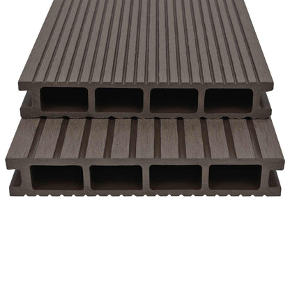 Pavimento da Deck 6 pcs Marrone Scuro WPC | homemem39