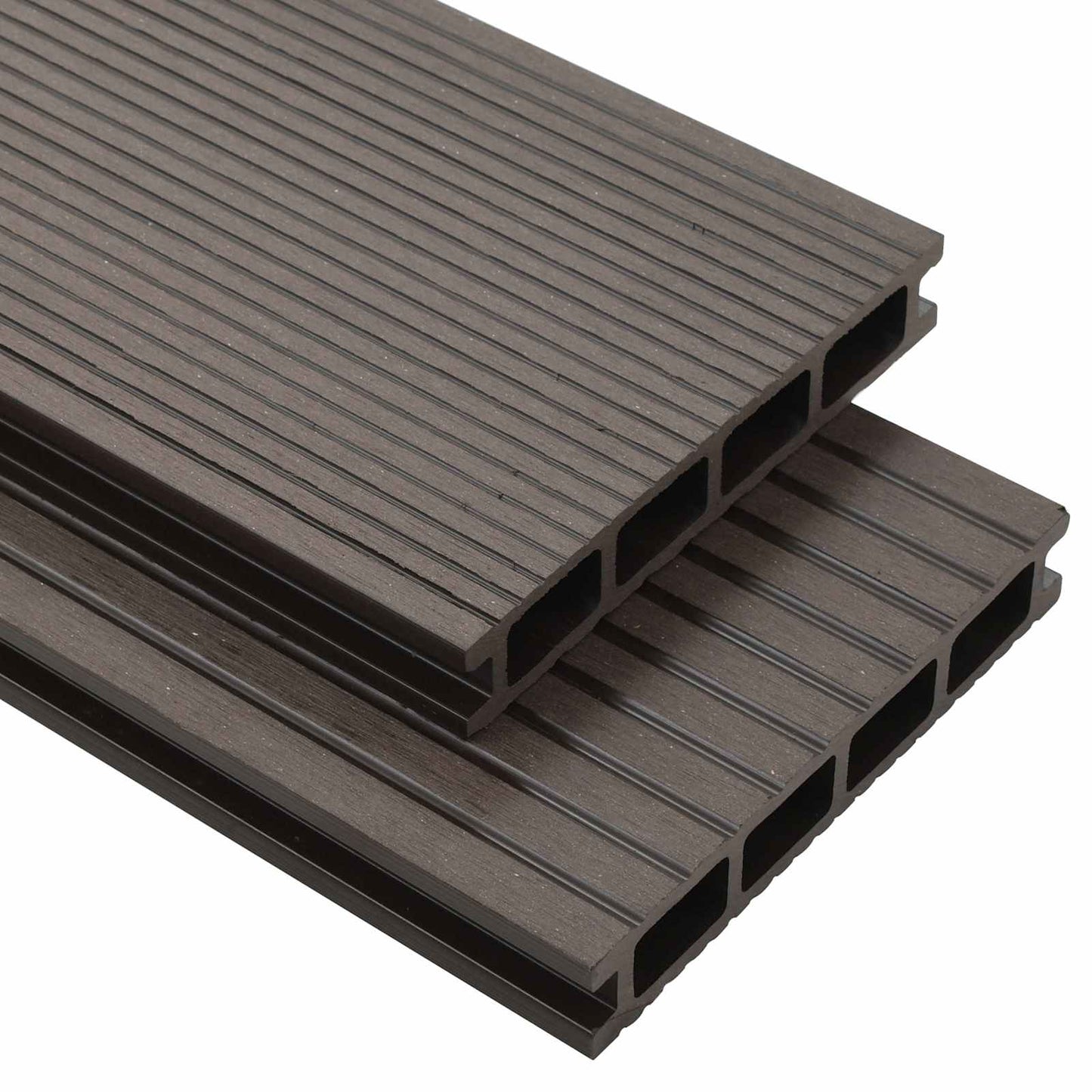Pavimento da Deck 4 pcs Marrone Scuro WPC | homemem39