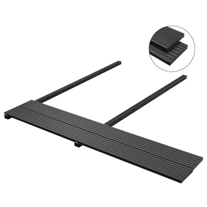 Pavimento da Deck 6 pcs Nero WPC | homemem39