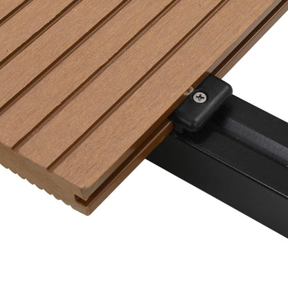 Pavimento da Deck 4 pcs Teak riciclato WPC