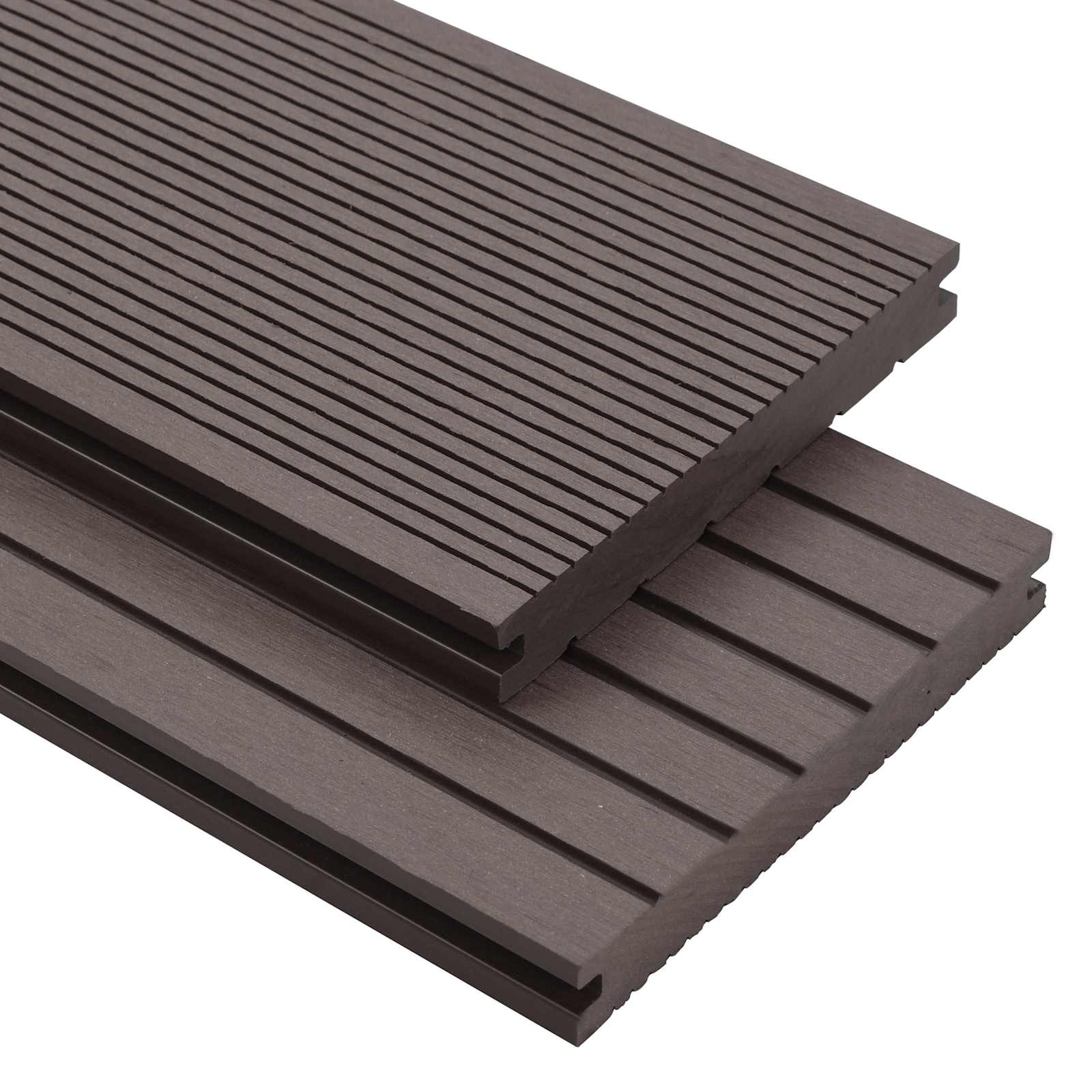 Pavimento da Deck 4 pcs Marrone Scuro WPC | homemem39