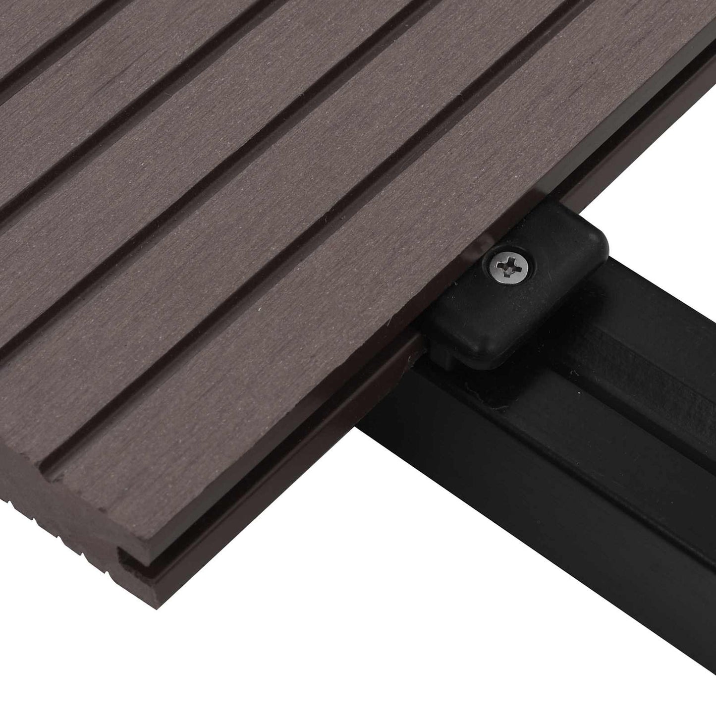 Pavimento da Deck 4 pcs Marrone Scuro WPC | homemem39
