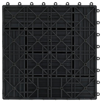 Piastrelle per Decking in WPC 11 pz 30x30cm 1 mq Nero - homemem39