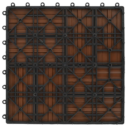 Piastrelle per Decking in WPC 11 pz 30x30cm 1mq Marrone