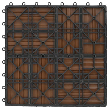 Piastrelle per Decking in WPC 11 pz 30x30cm 1mq Colore Teak - homemem39
