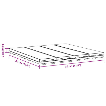 Piastrella per Decking Design 3D 11 pcs Grigio 30 x 30 cm WPC | homemem39