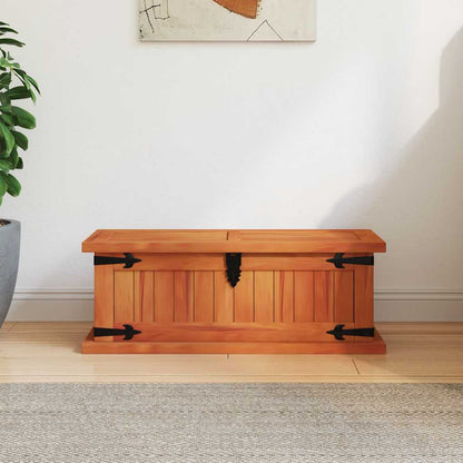 Cassapanca 60x25x22 cm in Legno Massello di Acacia - homemem39