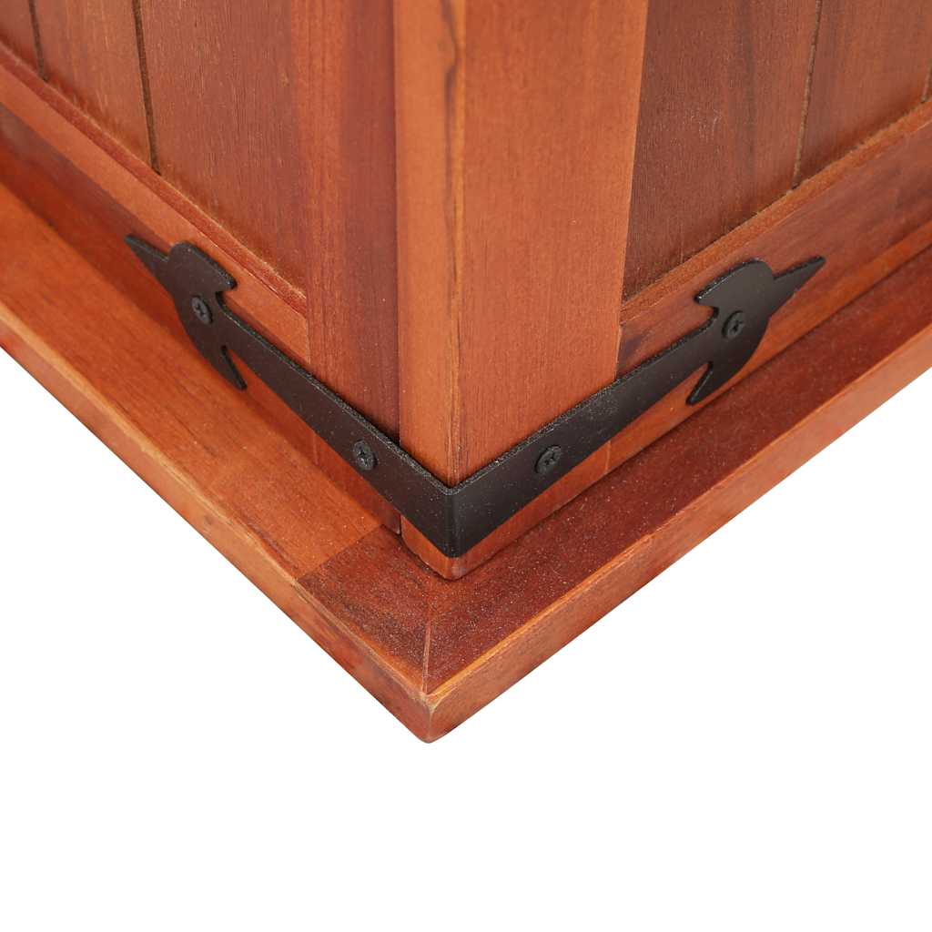 Cassapanca 60x25x22 cm in Legno Massello di Acacia - homemem39