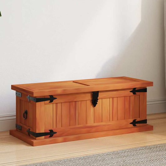 Cassapanca 60x25x22 cm in Legno Massello di Acacia - homemem39