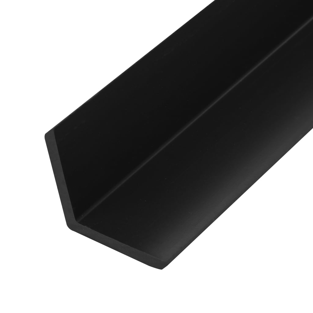 Profili Angolari per Bordi 5pz in WPC 170 cm Nero - homemem39