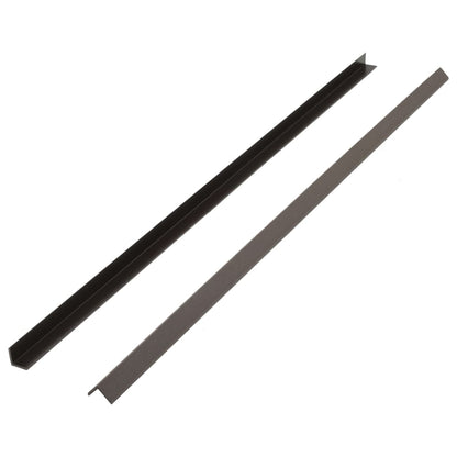 Profili Angolari per Bordi 5 pz in WPC 170 cm Marrone Scuro - homemem39