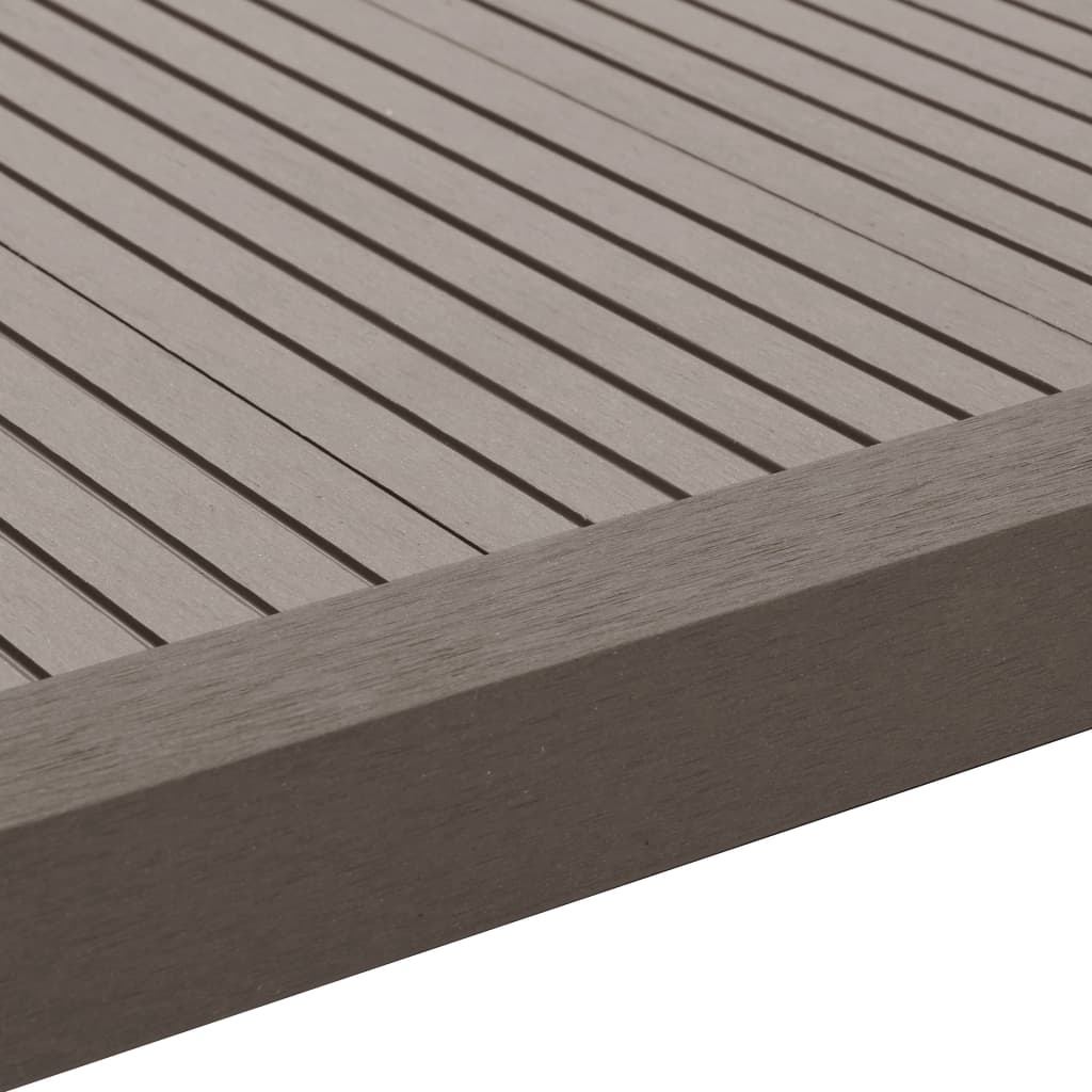 Profili Angolari per Bordi 5 pz in WPC 170 cm Marrone Scuro - homemem39