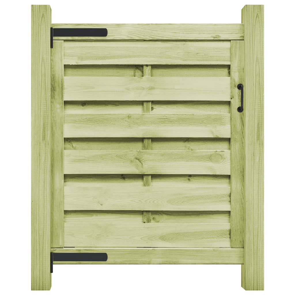 Cancello da Giardino Legno di Pino Impregnato 100x100 cm Verde | homemem39