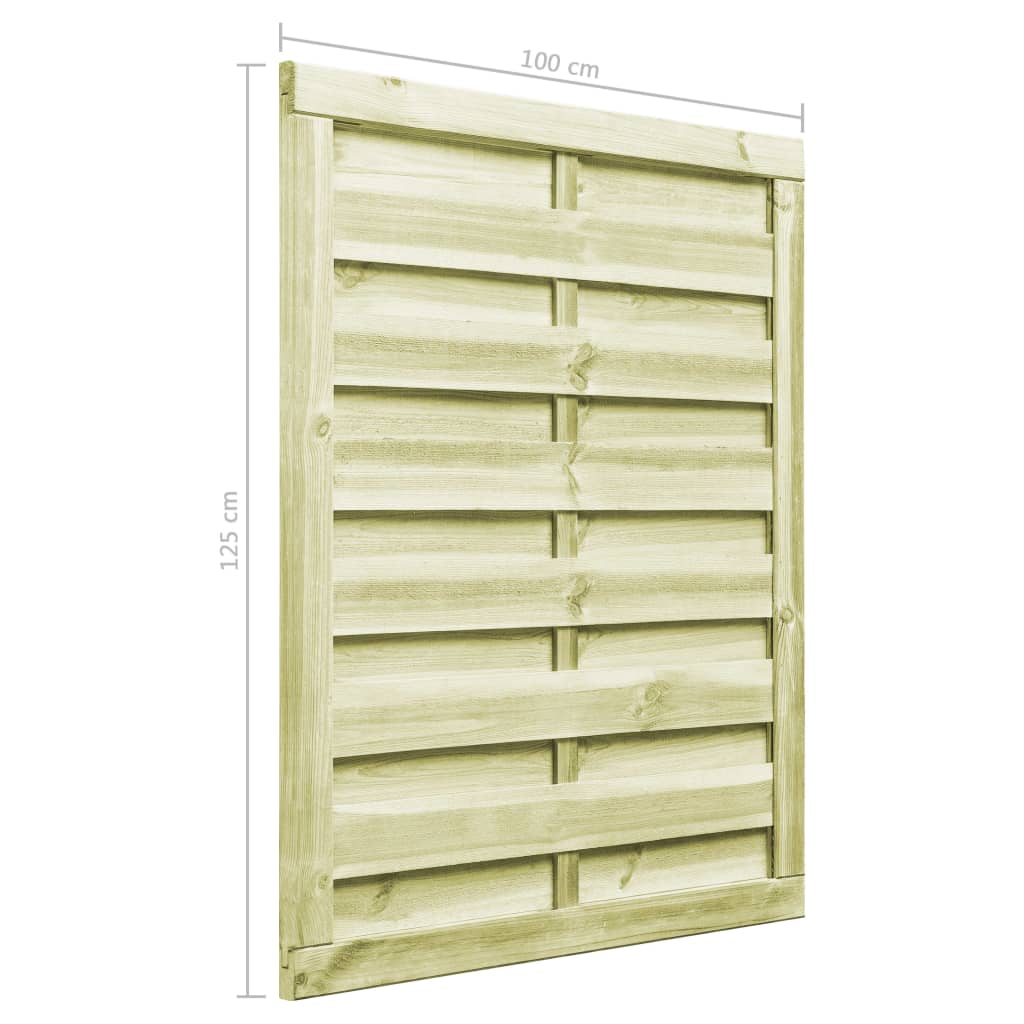 Cancello da Giardino Legno di Pino Impregnato 100x125 cm Verde | homemem39
