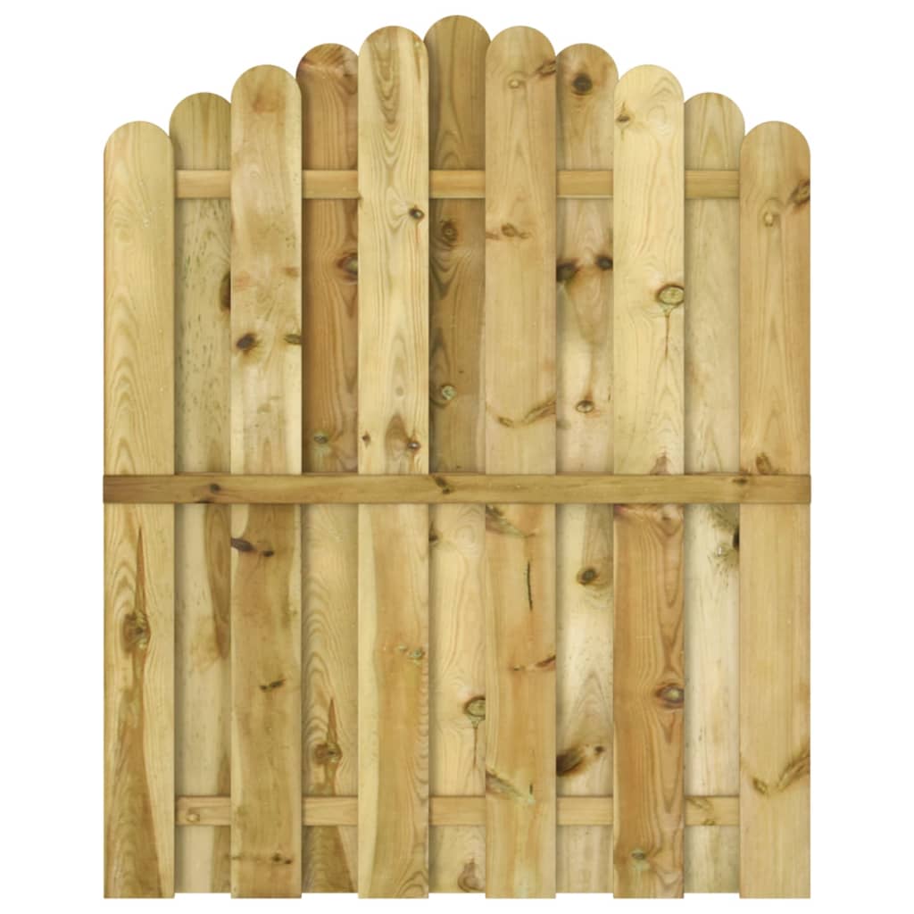 Cancello da Giardino in Legno di Pino Impregnato 100x125 cm