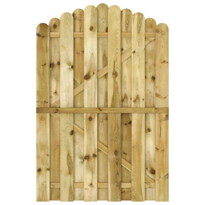 Cancello da Giardino in Legno di Pino Impregnato 100x150 cm