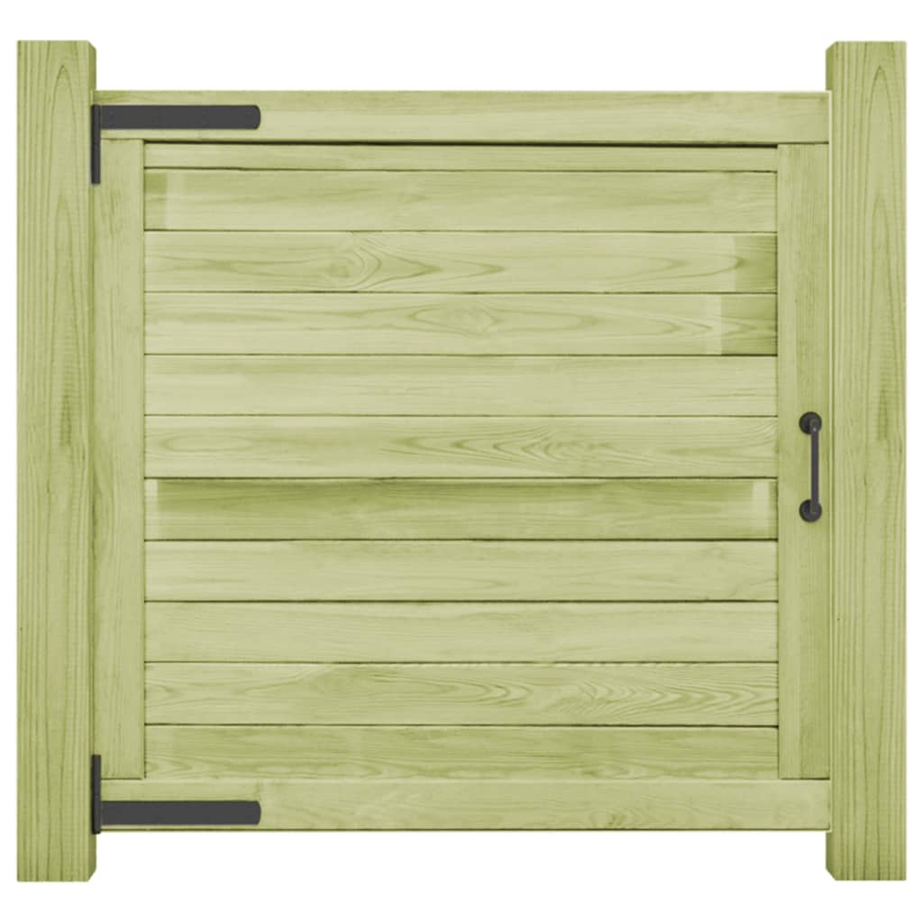 Cancello da Giardino in Legno di Pino Impregnato 100x100 cm | homemem39