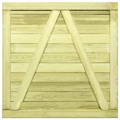 Cancello da Giardino in Legno di Pino Impregnato 100x100 cm | homemem39