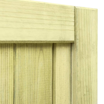 Cancello da Giardino in Legno di Pino Impregnato 100x100 cm | homemem39