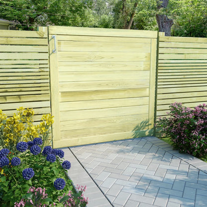 Cancello da Giardino in Legno di Pino Impregnato 100x100 cm | homemem39