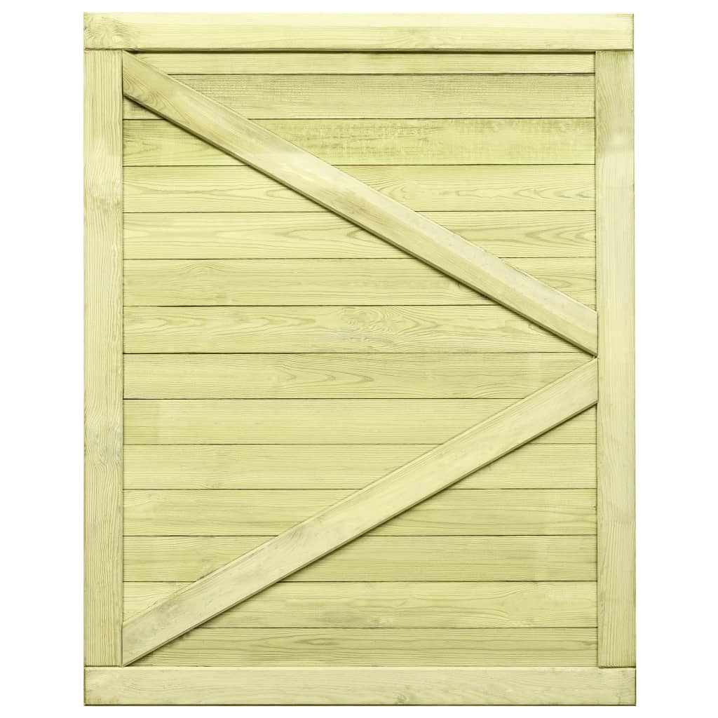 Cancello da Giardino in Legno di Pino Impregnato 125x100 cm | homemem39