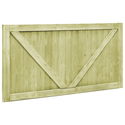 Cancelli da Giardino 2 pz in Legno di Pino Impregnato 300x75 cm | homemem39