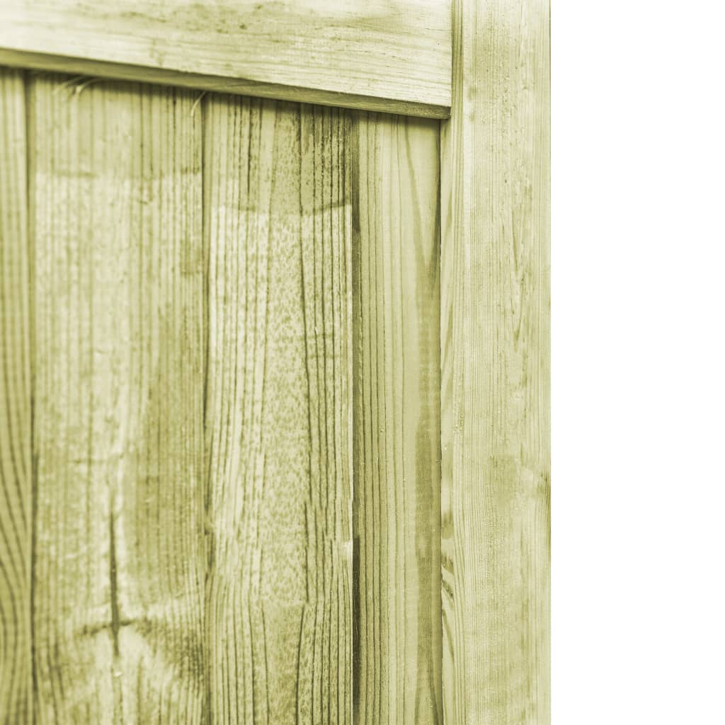 Cancelli da Giardino 2 pz in Legno di Pino Impregnato 300x75 cm | homemem39