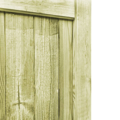 Cancelli da Giardino 2 pz in Legno di Pino Impregnato 300x75 cm | homemem39