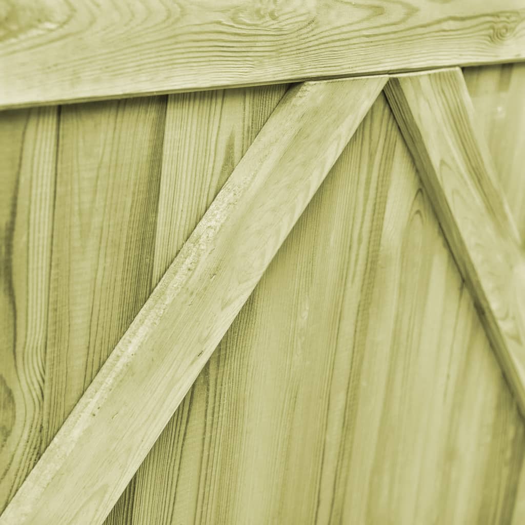 Cancelli da Giardino 2 pz in Legno di Pino Impregnato 300x75 cm | homemem39